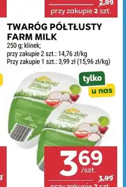 Stokrotka Twaróg półtłusty klinek Farm Milk oferta