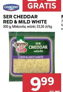 Stokrotka Ser cheddar wiórki Red & Mild White Mlekovita oferta