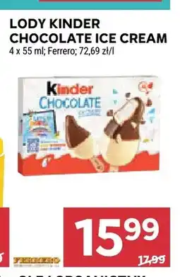 Stokrotka Lody Kinder Chocolate Ice Cream 4-pak oferta