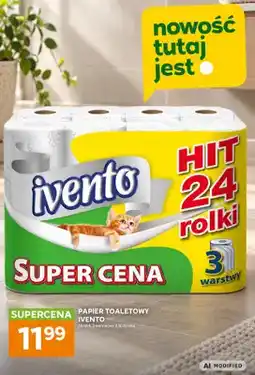 Stokrotka Papier toaletowy Ivento 3-warstwowy 24-pak oferta