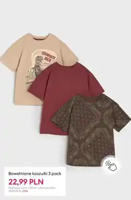 Sinsay Bawełniane koszulki 3-pak oferta