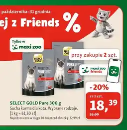 Maxi Zoo Sucha karma dla kota Select Gold Pure oferta