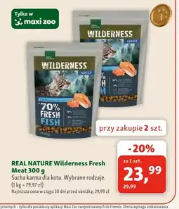 Maxi Zoo Sucha karma dla kota Real Nature Wilderness Fresh Meat oferta
