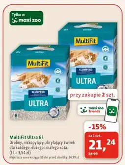 Maxi Zoo Żwirek dla kota MultiFit Ultra oferta