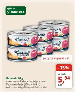 Maxi Zoo Mokra karma dla kota Moments jakości premium oferta