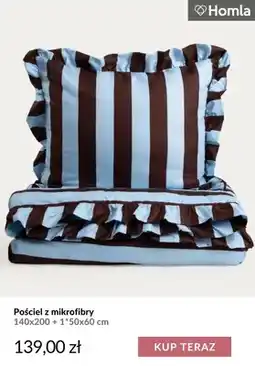 Homla Pościel z mikrofibry 140x200 + 1*50x60 cm Homla oferta