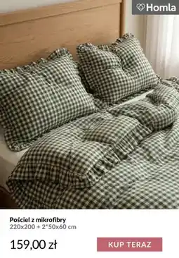 Homla Pościel z mikrofibry 220x200 + 2*50x60 cm Homla oferta
