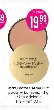 Jaśmin Puder w kamieniu Creme Puff Max Factor oferta