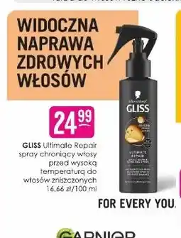 Jaśmin Spray chroniący włosy przed wysoką temperaturą do włosów zniszczonych Gliss Ultimate Repair oferta