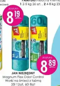 Jaśmin Worki na śmieci z taśmą Magnum Flex Odor Control 35 l Jan Niezbędny oferta