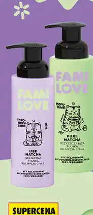 Biedronka Pianka do mycia ciała Familove Pure/Ube Matcha oferta