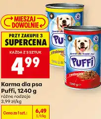 Biedronka Karma dla psa Puffi oferta