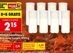 Biedronka Wkład parafinowy do zniczy Lumia oferta