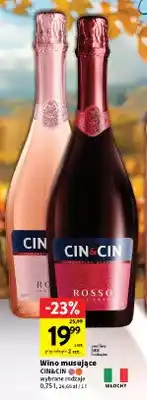 Intermarche Wino musujące Cin & Cin Rosso oferta