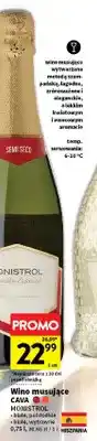 Intermarche Wino musujące Cava Monistrol białe wytrawne oferta