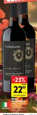 Intermarche Wino czerwone Nodamante Primitivo del Salento wytrawne oferta