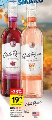 Intermarche Wino białe Carlo Rossi Refresh Peach oferta