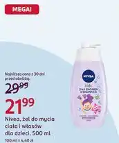Rossmann Nivea, żel do mycia ciała i włosów dla dzieci oferta