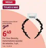 Rossmann For Your Beauty, materiałowa opaska do włosów, 1 szt oferta