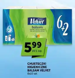 Groszek Chusteczki higieniczne Balsam Velvet oferta