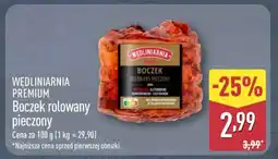 ALDI WĘDLINIARNIA PREMIUM Boczek rolowany pieczony oferta