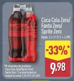 ALDI Coca Cola Zero/Fanta Zero/Sprite Zero oferta