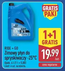 ALDI RIDE +GO Zimowy płyn do spryskiwaczy -25°C oferta