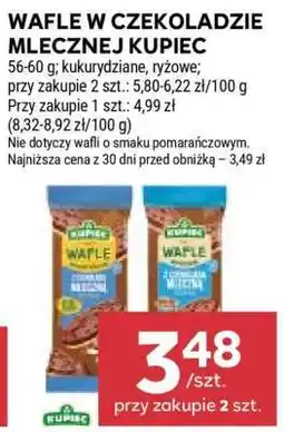Stokrotka Market Wafle w czekoladzie mlecznej Kupiec oferta