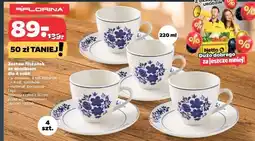 Netto Florina Zestaw filiżanek ze spodkiem dla 4 osób oferta
