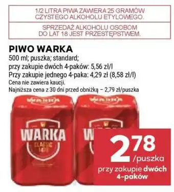 Stokrotka Market Piwo Warka oferta