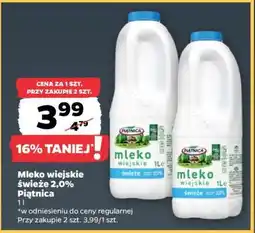 Netto Mleko wiejskie świeże 2,0% Piątnica oferta