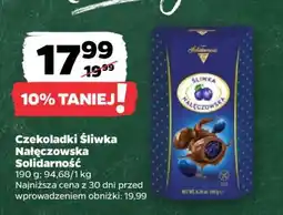 Netto Czekoladki Śliwka Nałęczowska Solidarność oferta