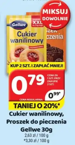 Delfin Cukier wanilinowy, Proszek do pieczenia Gellwe oferta