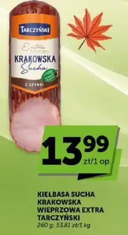 Groszek Kiełbasa Sucha Krakowska Wieprzowa Extra Tarczyński oferta