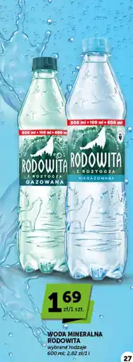Groszek Woda mineralna Rodowita oferta