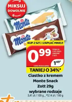 Delfin Ciastko z kremem Monte Snack oferta