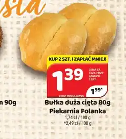 Delfin Bułka duża cięta 80g Piekarnia Polanka oferta