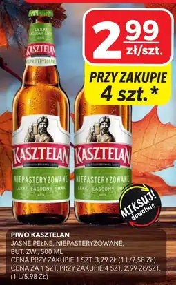 Top Market Piwo Kasztelan Jasne Pełne Niepasteryzowane oferta