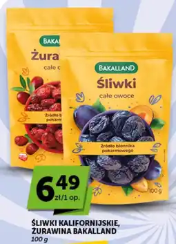 Groszek Śliwki Kalifornijskie, Żurawina Bakalland oferta