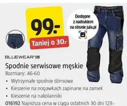 Jula Spodnie serwisowe męskie Bluewear oferta