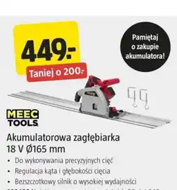 Jula Akumulatorowa zagłębiarka MEEC TOOLS 18 V Ø165 mm oferta