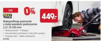 Niskoprofilowy podnośnik MEEC TOOLS