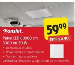 Jula Panel LED 60x60 cm oferta