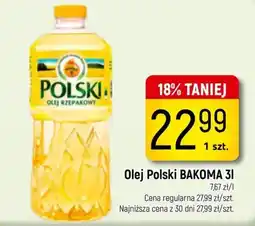 Delikatesy Piotruś Pan Olej Polski BAKOMA 3l oferta