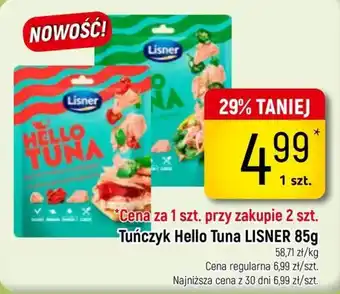 Delikatesy Piotruś Pan Tuńczyk Hello Tuna LISNER oferta