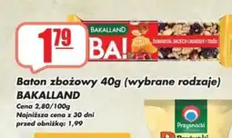 Sezamek Baton zbożowy BAKALLAND oferta