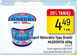 Delikatesy Piotruś Pan Jogurt Naturalny Typu Grecki MLEKOVITA oferta