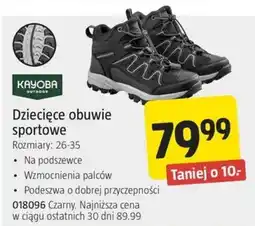 Jula Dziecięce obuwie sportowe Kayoba Outdoor oferta