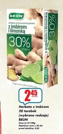 Sezamek Herbata z imbirem BELIN oferta