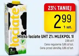 Delikatesy Piotruś Pan Mleko Łaciate UHT 2% MLEKPOL 1 oferta